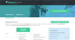 Desktop Screenshot of palyazatirok.info